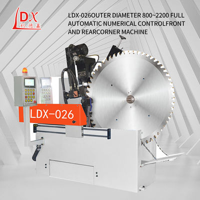 LDX-026 썰매 지름 500-2200MM 전체 CNC 원형 톱 블레이드 앞 및 뒷 각 썰매 기계