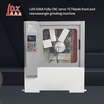 LDX-026A 완전히 폐쇄 된 CNC 원형 톱 블레이드 앞 및 뒷 각 썰기 기계