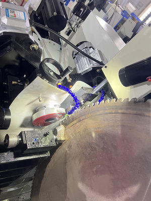 LDX-028A 3 축 / 5 축 CNC 원형 톱 블레이드 이중 썰매 머리 측면 각 기어 썰매 기계