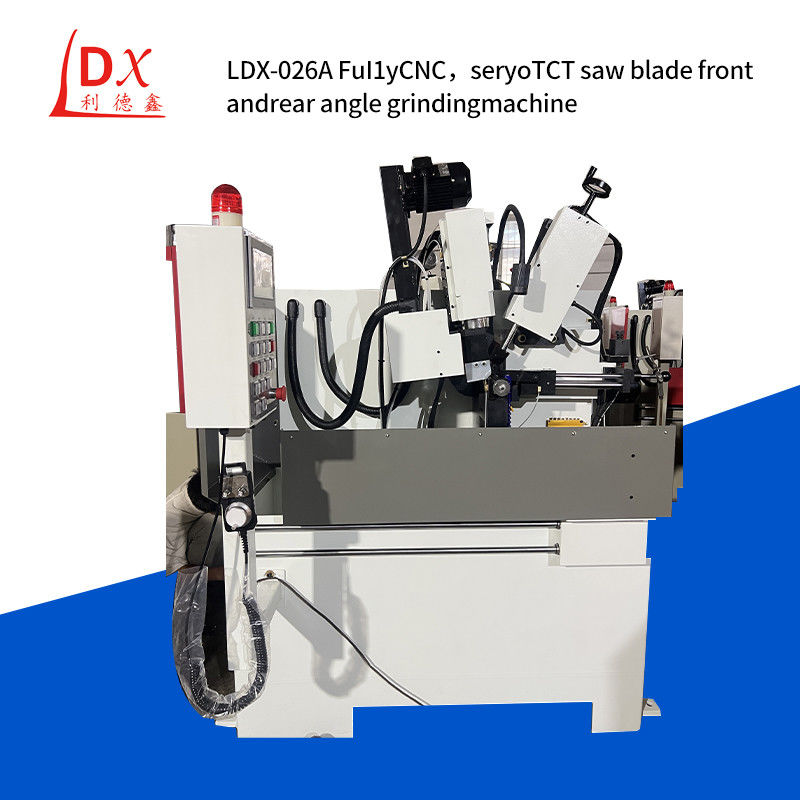 오픈 풀 CNC 세르보 합금 원형 톱 블레이드 앞 및 뒷 각 썰기 기계 LDX-026A