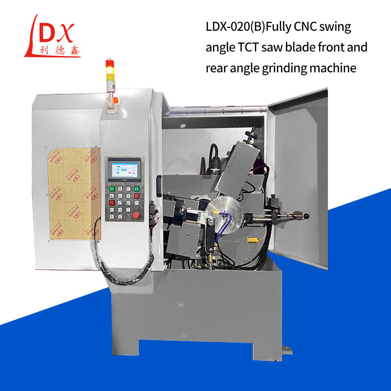 완전 닫힌 CNC TCT 원형 톱 블레이드 앞 및 뒷 각 날카화 기계 LDX-020B