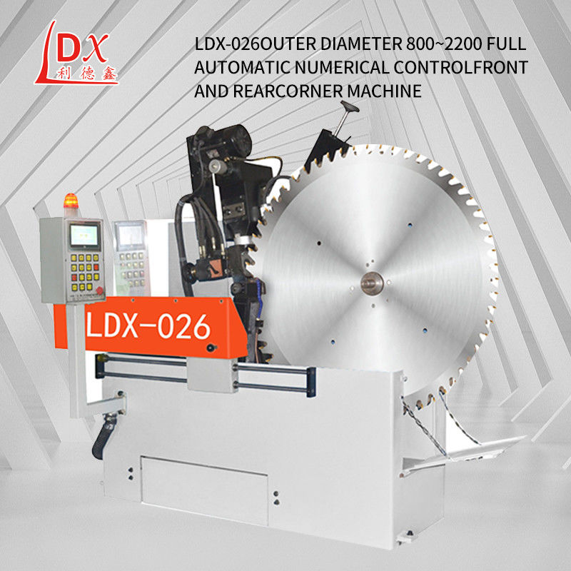 LDX-026 썰매 지름 500-2200MM 전체 CNC 원형 톱 블레이드 앞 및 뒷 각 썰매 기계